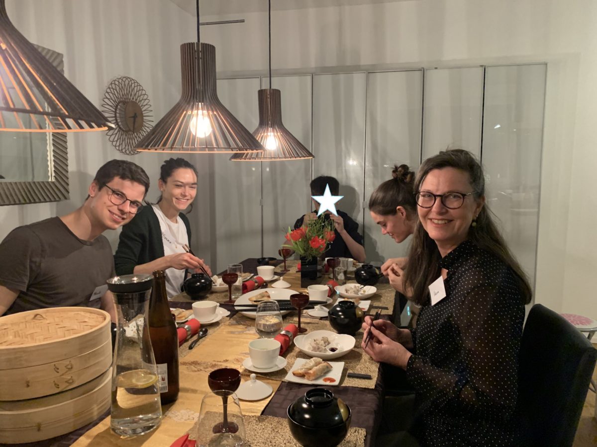 private Japanese cooking (Okonomiyaki) in February 2020