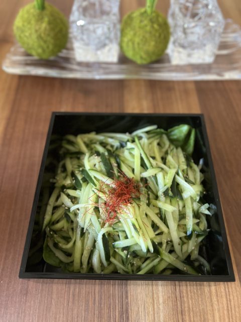 Cucumber salad with sesame