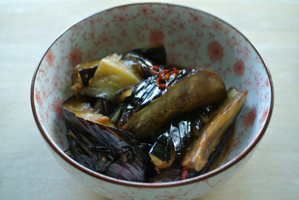 Eggplant with ponzu sauce