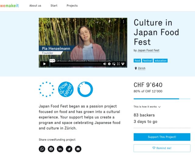 Japan Food Fest in Zurich