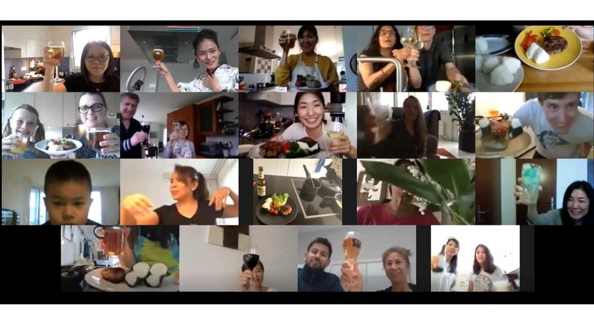 online cooking class Teriyaki Hamburger and Onigiri in May 2020